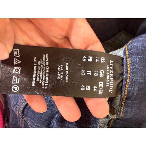 Liverpool Los Angeles Size 14/32 The Ankle Skinny - Picture 5 of 5